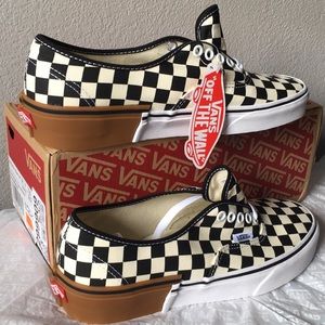 vans authentic checkerboard gum block